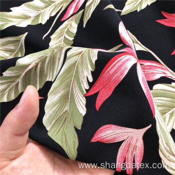 Export Rayon Printed Fabrics Design Feather And Leaves